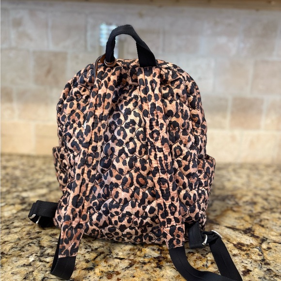 ECU Brighton Heart to Heart Kingston Quilted Leopard Backpack - Picture 6 of 10